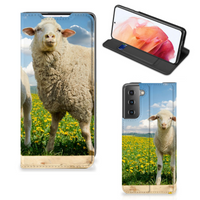 Samsung Galaxy S21 Hoesje maken Schaap en Lammetje - thumbnail