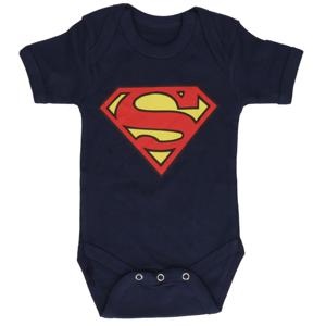 Superman baby rompertje blauw - kraamcadeau - katoen