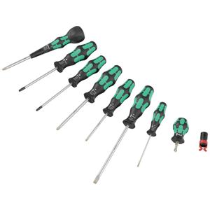 Wera 05134028001 Schroevendraaierset Werkplaats 9-delig Kruiskop Phillips, Torx, Plat