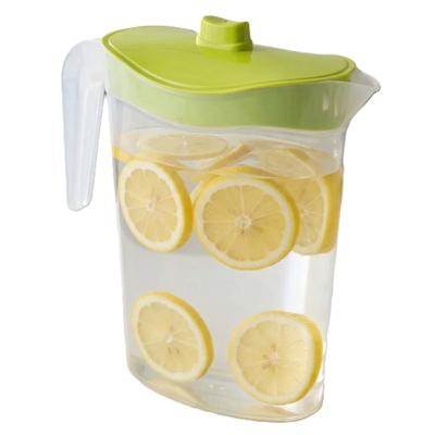 Waterkan/sapkan met afsluitbare deksel in groen - 1,5 liter - kunststof - 9 x 21 cm Waterkan/sapkan met afsluitbare deksel in groen - 1,5 liter - kunststof - 9 x 21 cm