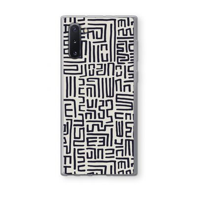 Moroccan Print: Samsung Galaxy Note 10 Transparant Hoesje