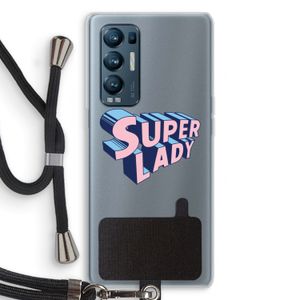 Superlady: Oppo Find X3 Neo Transparant Hoesje met koord