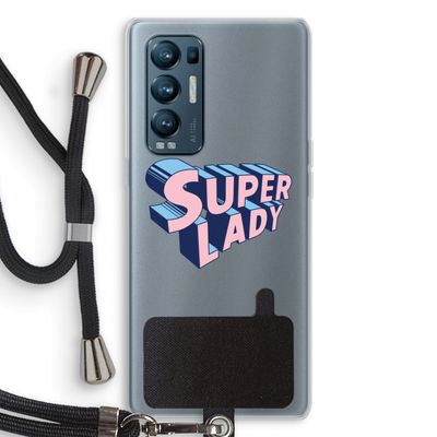 Superlady: Oppo Find X3 Neo Transparant Hoesje met koord