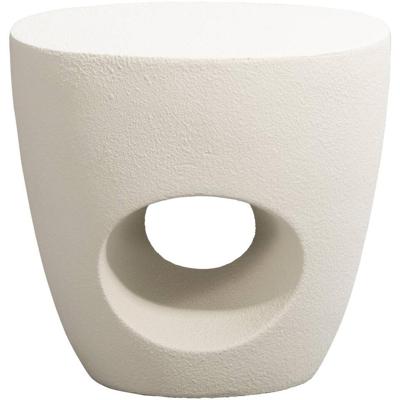 Leen Bakker - Tuinbijzettafel Corfu - Zand - 46x50x40 Cm - Magnesiumoxide - Beige
