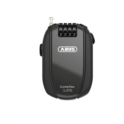 Abus combiflex trip 125, zwart lengte 85cm