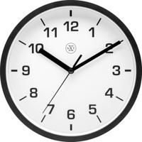 NeXtime nx-7321zw wandklok nxt diameter 20cm kunststof zwart, witte wijzerplaat - thumbnail
