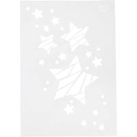Viva Decor Flexibel sjabloon, sterren, a4, vel 210x297 mm, 1 stuk