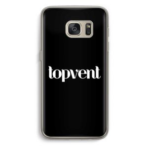 Topvent Zwart: Samsung Galaxy S7 Transparant Hoesje