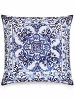 Dolce & Gabbana coussin à imprimé Blu Mediterraneo médium - Bleu