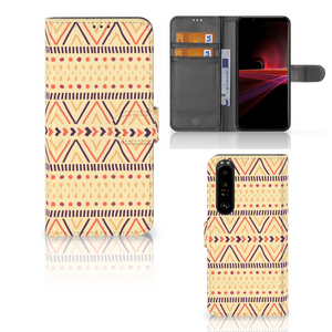 Sony Xperia 1 III Telefoon Hoesje Aztec Yellow