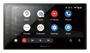 Pioneer SPH-DA360DAB Autoradio met scherm Bluetooth handsfree, Android Auto, Apple CarPlay, Aansluiting voor achteruitrijcamera, DAB+ tuner