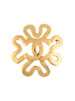 CHANEL Pre-Owned broche à fleur CC (1995) - Or