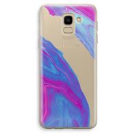 Zweverige regenboog: Samsung Galaxy J6 (2018) Transparant Hoesje