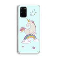 Regenboog eenhoorn: Samsung Galaxy S20 Plus Transparant Hoesje