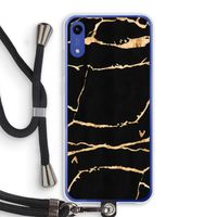 Gouden marmer: Honor Play 8A Transparant Hoesje met koord