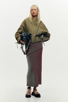 Kokerrok van tricot - GREEN - L