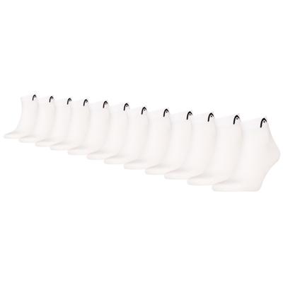 HEAD Quartersokken Training 12-pack Wit-35/38