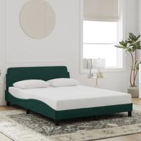 Bedframe zonder matras 140x200 cm fluweel donkergroen