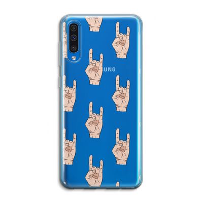 Rock: Samsung Galaxy A50 Transparant Hoesje