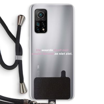 uw waarde daalt niet: Xiaomi Mi 10T 5G Transparant Hoesje met koord