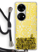 Majorelle Blue Print: Huawei P50 Pro Transparant Hoesje met koord