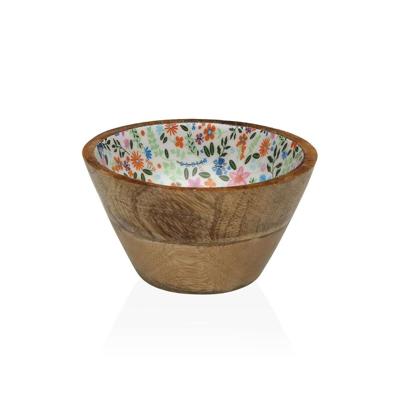 Kom Versa Bamboe Mangohout Blommor 13 x 7 x 13 cm