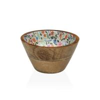 Kom Versa Bamboe Mangohout Blommor 13 x 7 x 13 cm