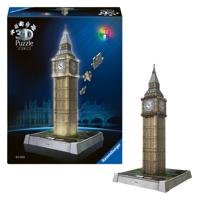 Ravensburger Iconics 3D puzzel Big Ben met licht - 216 stukjes