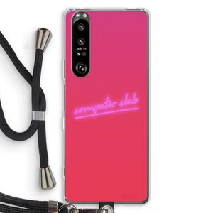 Vice Glow: Sony Xperia 1 III Transparant Hoesje met koord