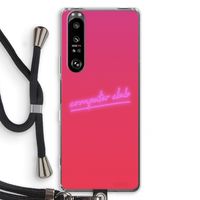 Vice Glow: Sony Xperia 1 III Transparant Hoesje met koord