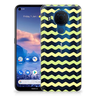 Nokia 5.4 TPU bumper Waves Yellow Nokia 5.4 TPU bumper Waves Yellow