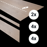 Douwes Dekker - PVC complete traptreden set Boterkoek 78903 (PVC)