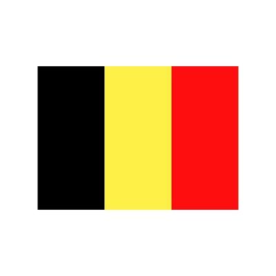Vlag van Belgie stickers - 7.5 x 10 cm - Binnen/buiten