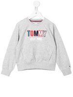 Tommy Hilfiger Junior sweat à patch logo floqué - Gris