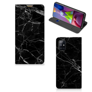 Samsung Galaxy M51 Standcase Marmer Zwart - Origineel Cadeau Vader