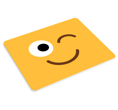 Originele muismat Knipoog emoji
