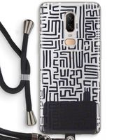 Moroccan Print: OnePlus 6 Transparant Hoesje met koord Moroccan Print: OnePlus 6 Transparant Hoesje met koord
