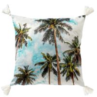 Dutch Decor - BAHAMAS - Sierkussen 45x45 cm Snow White - wit - thumbnail