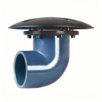 RTF Bodemdrain/Wanddoorvoer 90° 63mm - Efficiënte Watercirculatie voor Heldere Vijvers - Duurzaam PVC