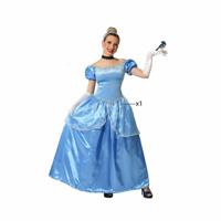 Kostuums voor Volwassenen Blauw Prinses - Maat: XS/S - Maat: XS/S