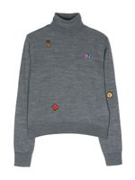 DSQUARED2 KIDS pull à imprimé graphique - Gris