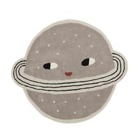 OYOY Planet kindervloerkleed & -mat Grijs Katoen, Wol Rond - thumbnail