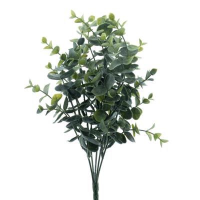 Bellatio Design Kunstplant takken Eucalyptus Cinera - 32 cm - bosje/bundel - bladgroen stelen