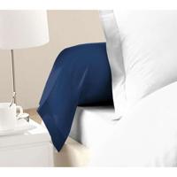 LOVELY HOME Set van 2 kussenslopen - 85 x 185 cm - 100% katoen - Blauw