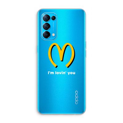 I'm lovin' you: Oppo Find X3 Lite Transparant Hoesje