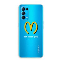 I'm lovin' you: Oppo Find X3 Lite Transparant Hoesje