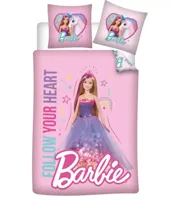 Barbie Dekbedovertrek follow your heart 100 X 135 Cm katoen