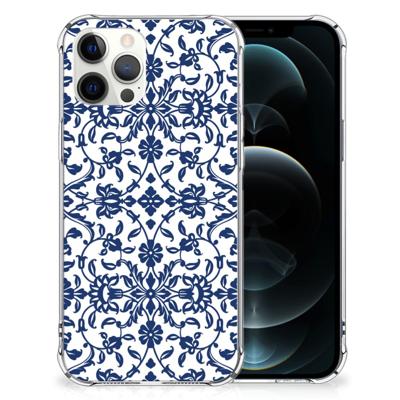 iPhone 12 Pro Max Case Flower Blue iPhone 12 Pro Max Case Flower Blue
