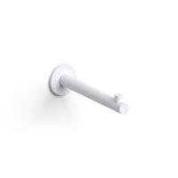 Kaldur toiletrolhouder, recht, zonder klep, mat wit