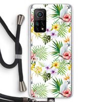 Gele kuif: Xiaomi Mi 10T 5G Transparant Hoesje met koord